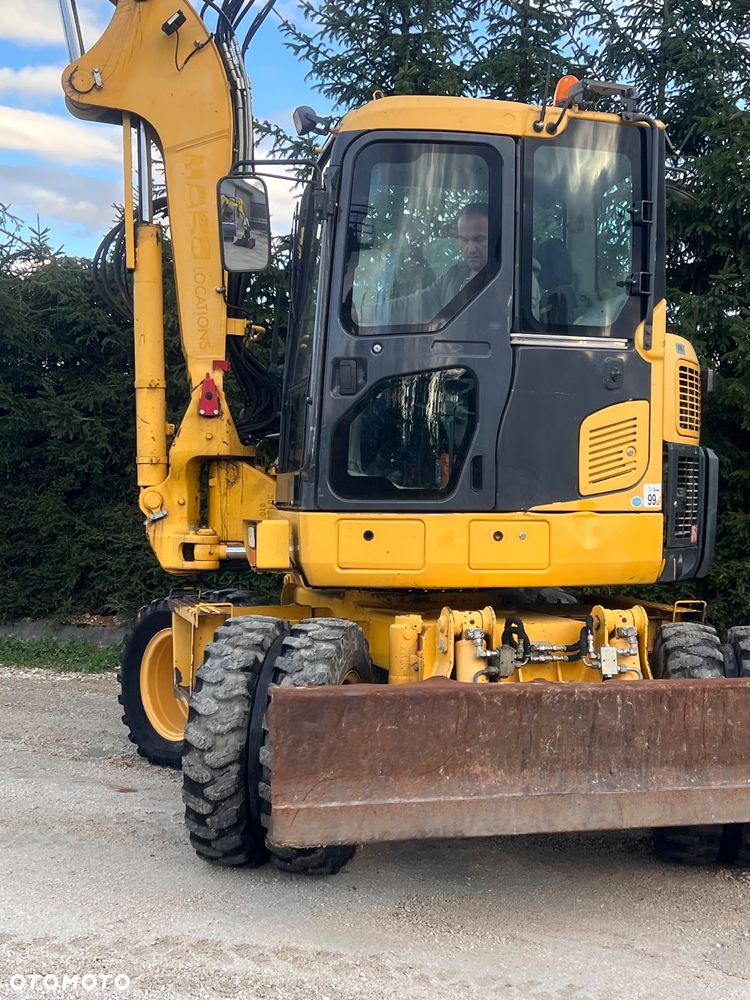 Komatsu Koparka kołowa KOMATU PW98MR-8 10ton 4x4x4 ośki skrętne Ramię 3x łamane BEZ DPF i ADBLUE 4 cyl dodatkowe wyjścia hydr Pług Podpory  2012 szybka zwinna Prosto z importu 1 właściciel Cat TEREX Liebherr Wacker Pw 98 Mr 8 11 - 23