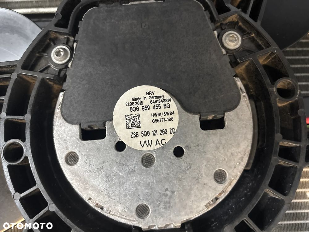 SkodA OCTAVIA III 1,6 diesel komplet chłodnic wentylatory 5Q0816411AR 5Q0121203DD - 4