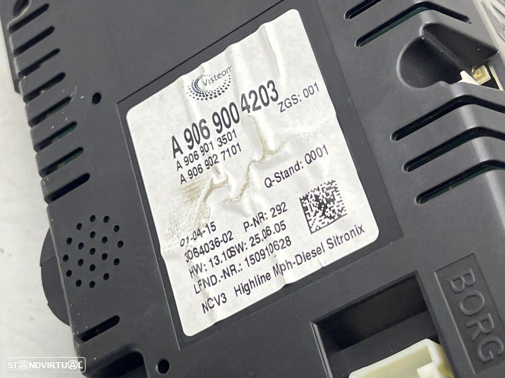 Painel de instrumentos MERCEDES-BENZ SPRINTER 3,5-t Box (906) A9069004203 A 906... - 3