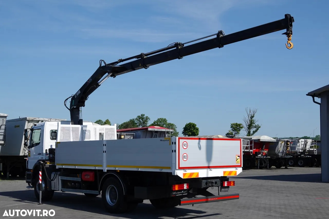 Mercedes-Benz AXOR 1829 / 4X2 / TRANSMISIE - 6 M / HDS HIAB 122 BS-3 / extensie: 10 M / CAPACITATE MAXIMA DE RIDARE 4 600 KG / MANUAL / RADIO CONTROL / ANVELOPE 100% / IMPORTAT - 2