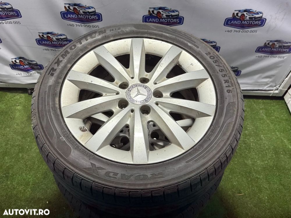 JANTE MERCEDES BENZ R16 / 5x112 / A180 / 6,5JX16H2 ET49 / 205/55 R16 + CAUCIUCURI (X4) - 1