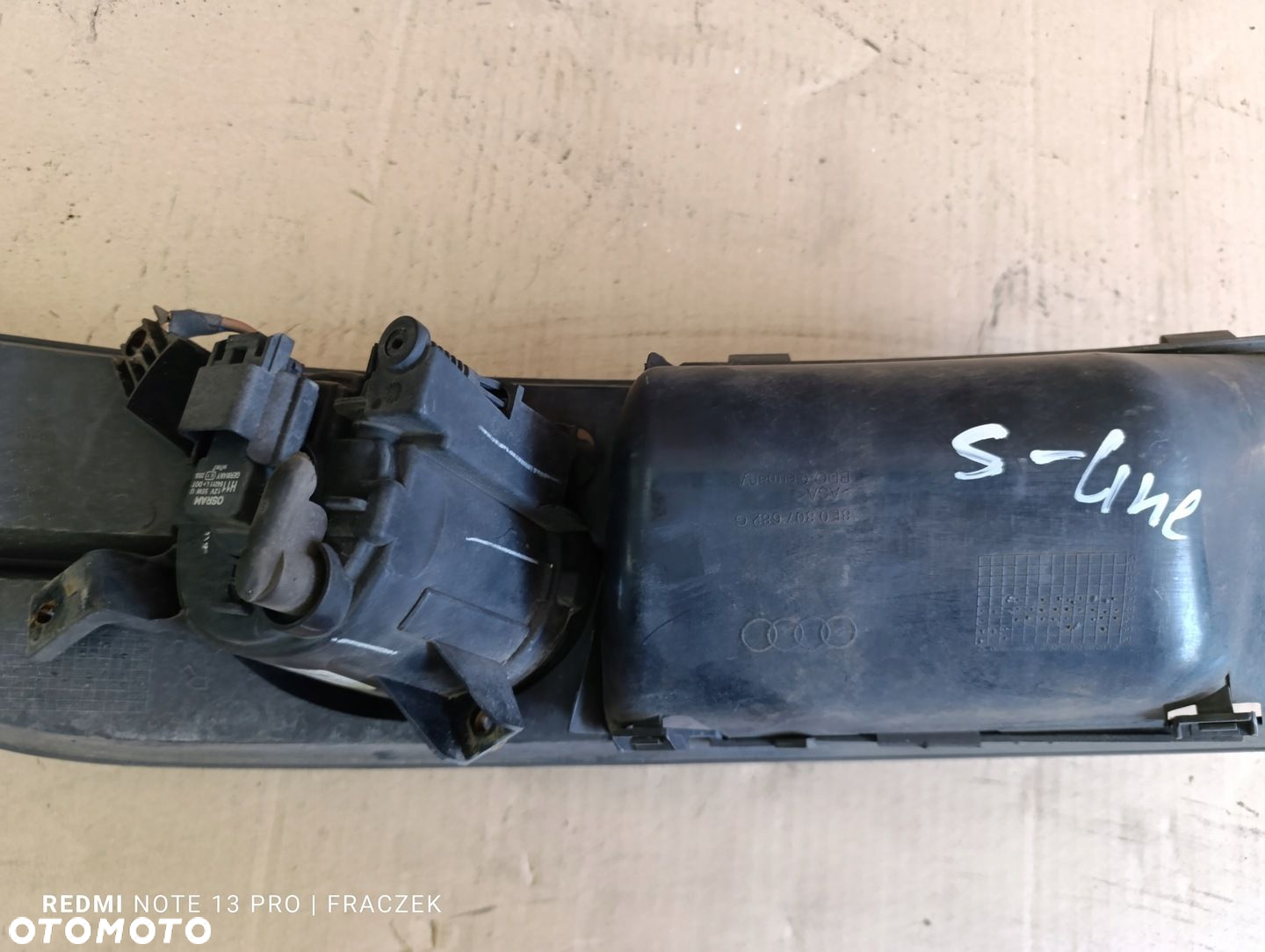 Kratka halogen Atrapa Zderzaka Przód Prawa Audi A4 B7 S-line - 7