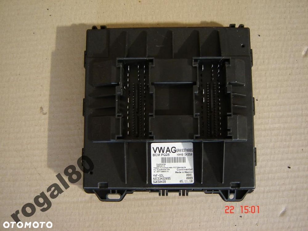 VW AUDI SEAT STEROWNIK MODUŁ SWIATEŁ 6R0937088 - 1