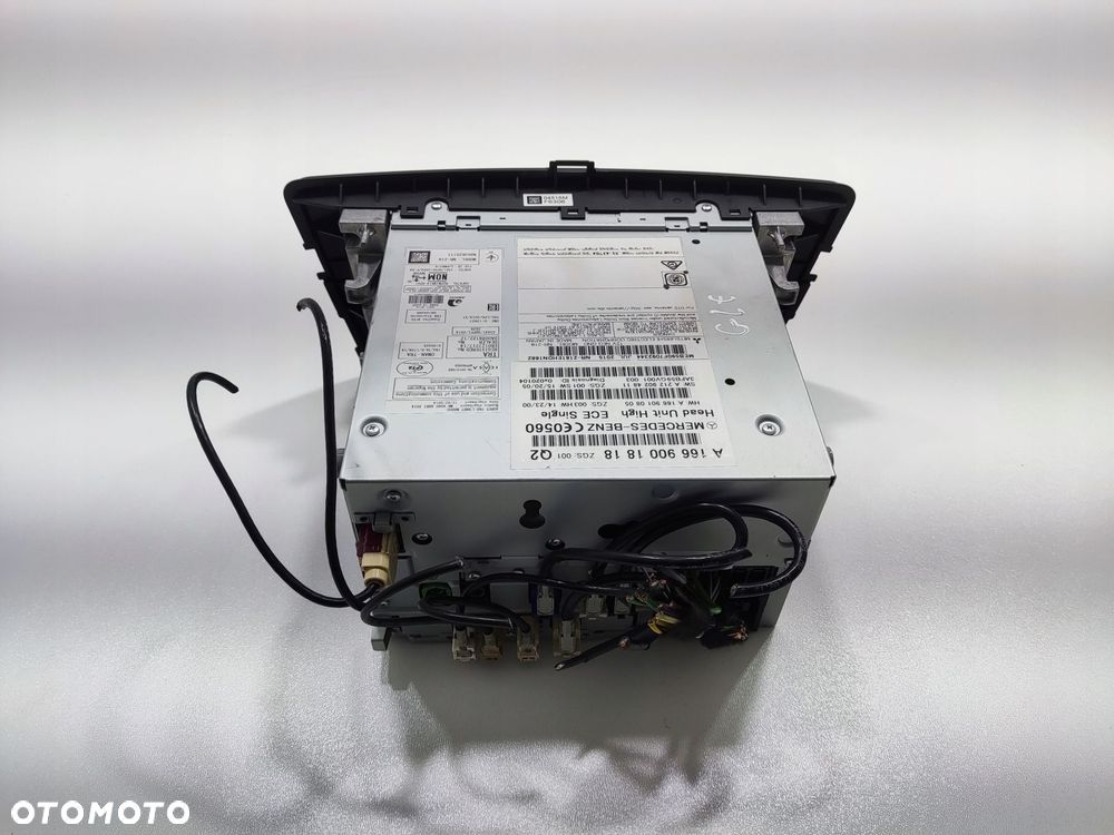 fabryczne radio nawigacja mercedes gle i w166 166 a1669001818 2015-2019 - 3
