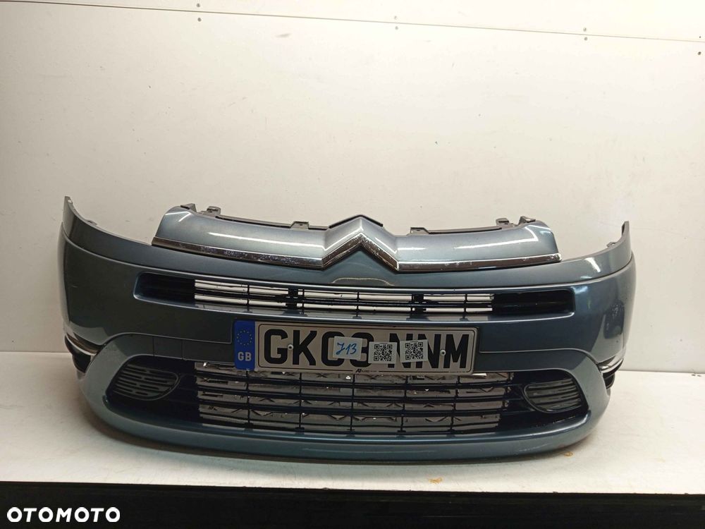 + ZDERZAK PRZÓD PRZEDNI DO CITROEN C4 GRAND PICASSO EZWD SZARY HALOGENY - 1