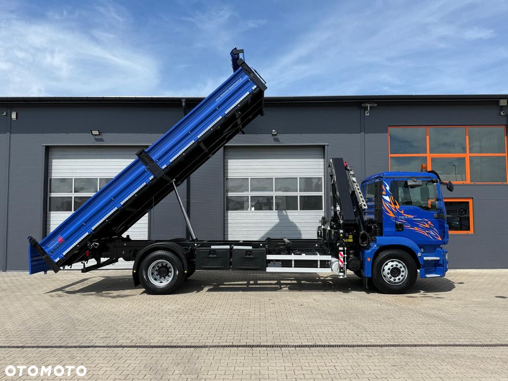 MAN TGM TGL TGS 18.250 // Klimatyzacja / Kiper 6,55 m !! // wywrotka 3-S + HDS HMF 1420 - K2 // budowlanka // energetyka //żuraw dzwig kran crane // Świeżo sprowadzony!! - 13