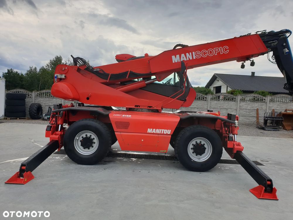 Manitou MRT ROTO 2150 Privilege KOSZ/WIDŁY/PILOTY SPROWADZONA PIĘKNY STAN - 5