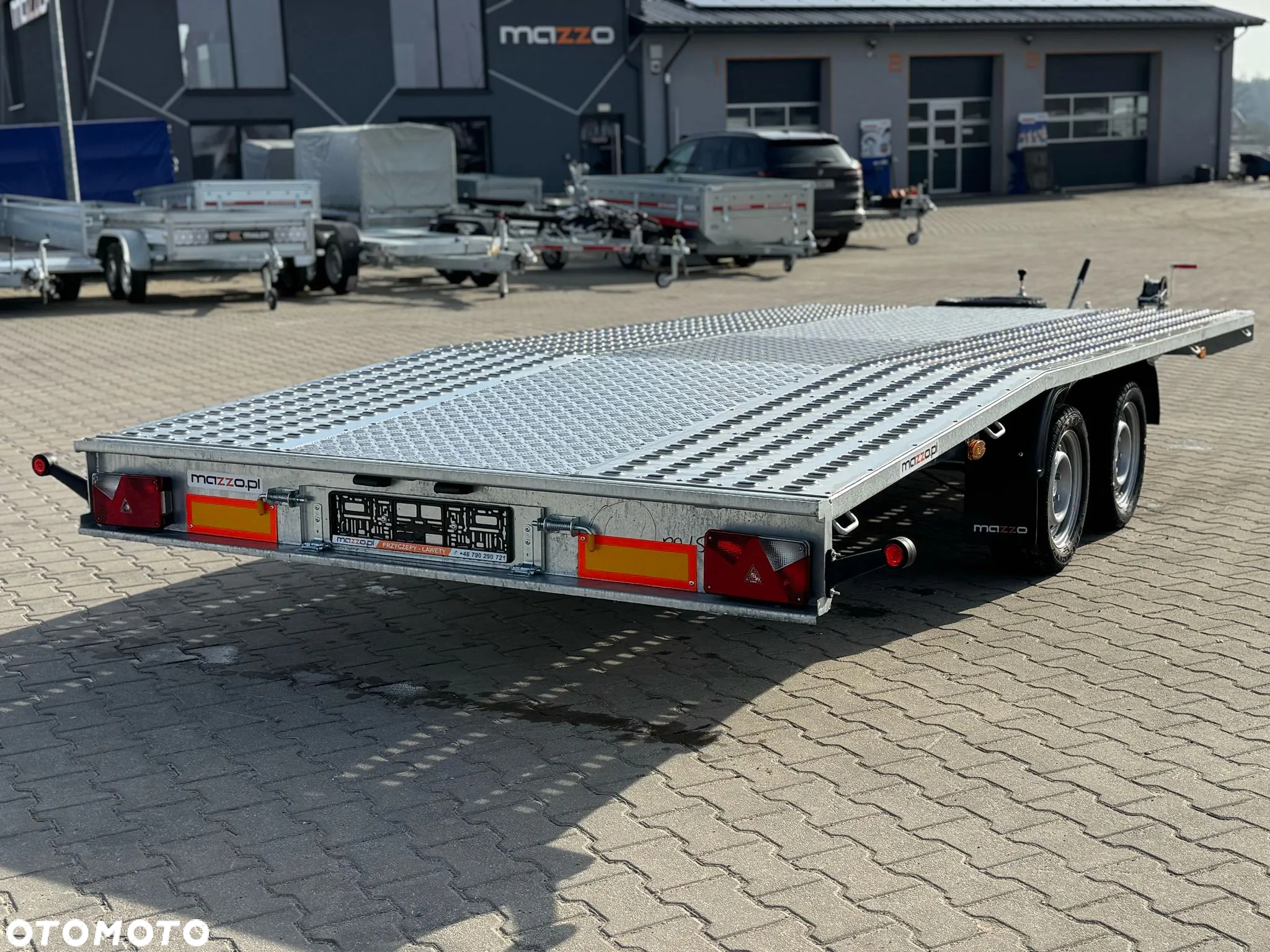 Niewiadów Dostawa laweta Jupiter raz łamana 450x210cm DMC2700 kg blacha aluminiowa, koło zapasowe AMORTYZATORY - 12