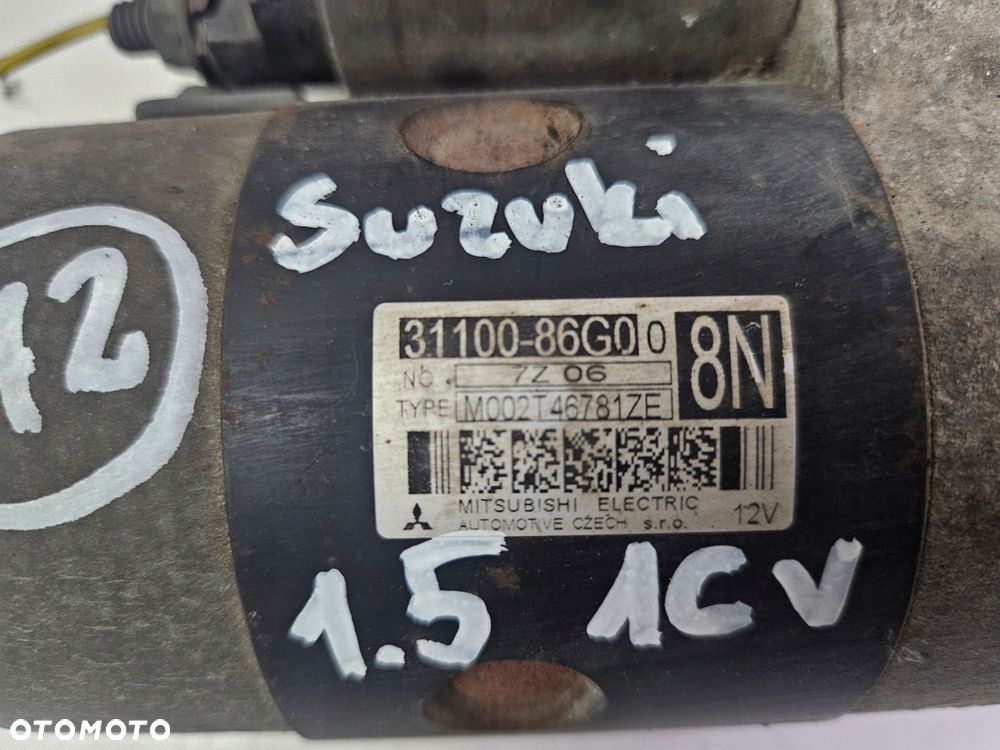 suzuki swift sx4 ignis subaru justy 1.5 16v m15a rozrusznik - 2