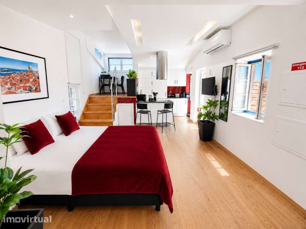 T0 Duplex | Alfama | Vista de Rio | Renovado e Mobilado - Grande imagem: 3/31