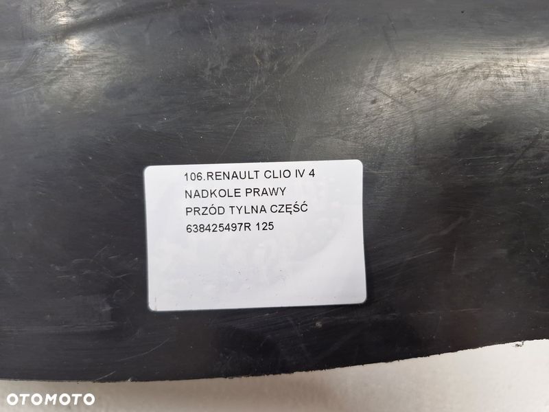 renault clio 4 iv nadkole prawy przód prawe przednie tylna część 638425497r - 7