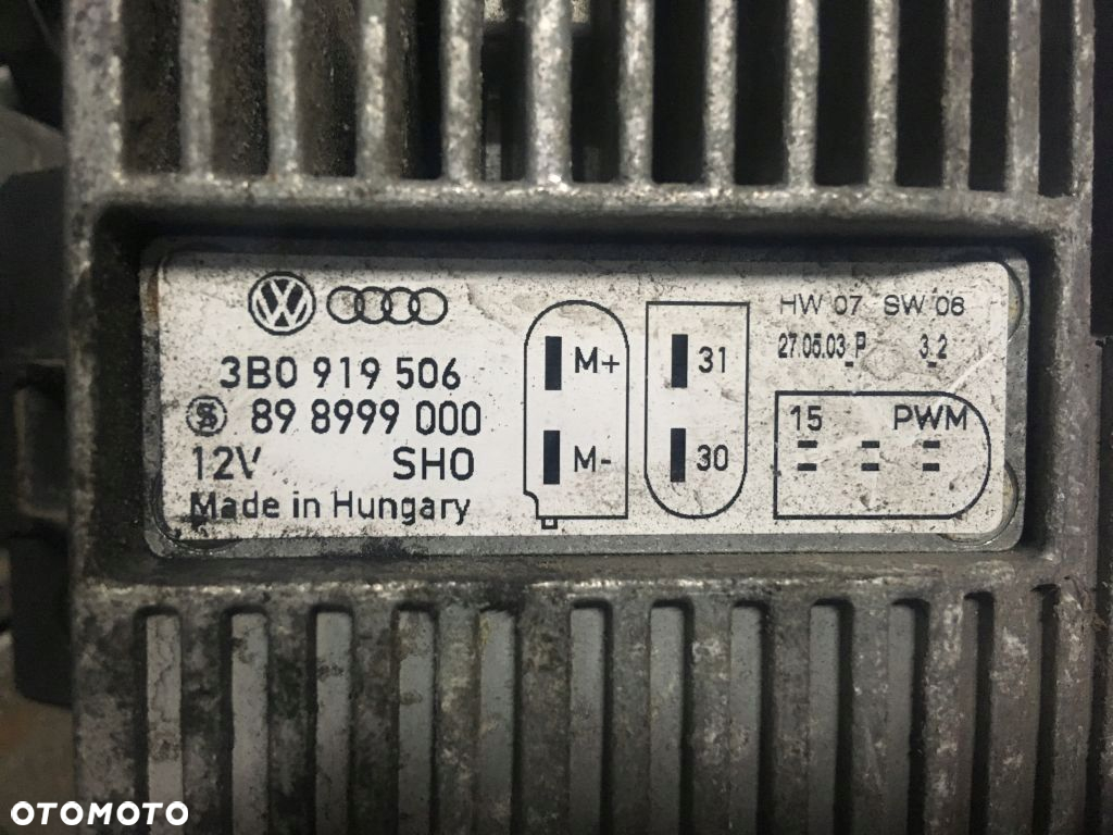 VW T5 MODUŁ STEROWNIK WENTYLATORÓW 3B0919506 - 2