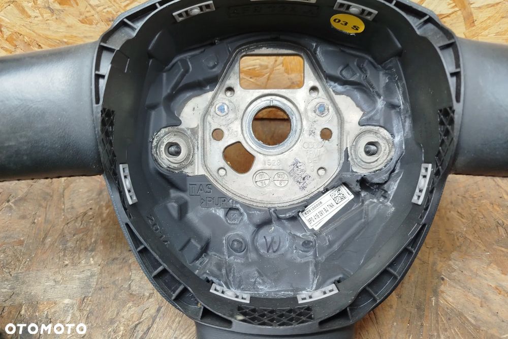 kierownica SKÓRA z poduszką CZARNA trójramienna do audi A4 B7 04-08r - 12