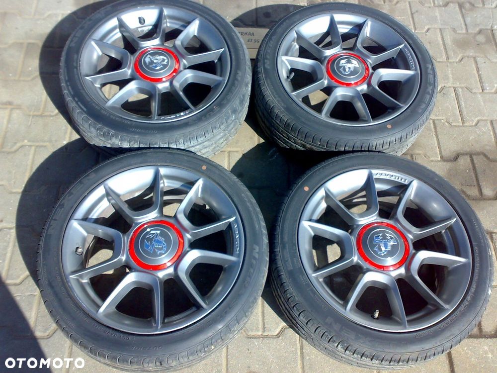 fiat 500 abarth 2008 - koła opony orginał alu felgi 16'' jak nowe idealne - 1