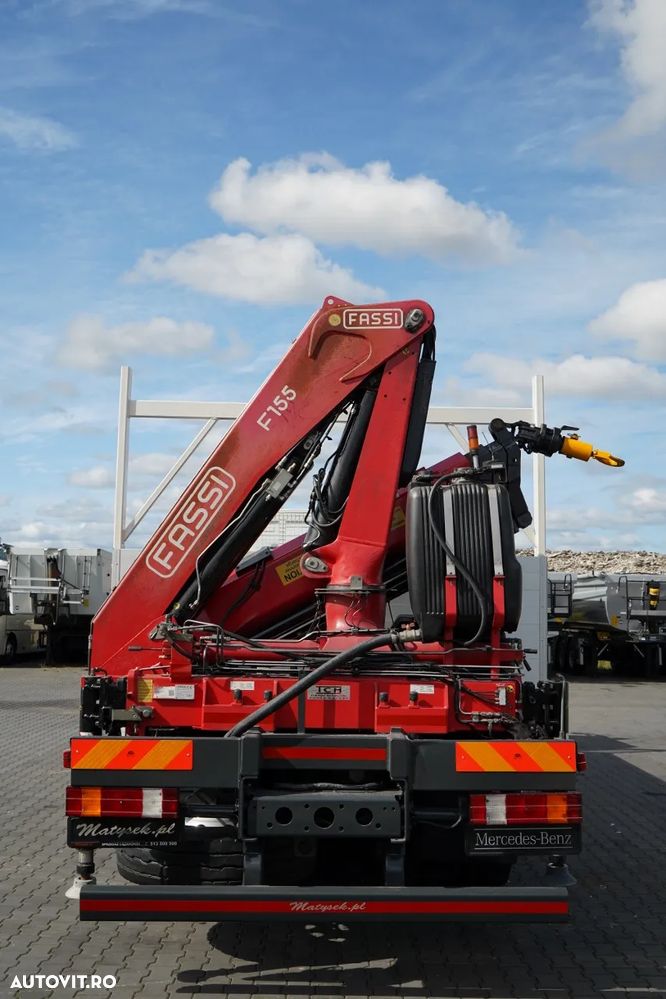 Mercedes-Benz / AXOR 2633 / 6X4 / LIVRARE - 6,55 M / PODEA REZISTENTĂ / FASSI F155 HDS / EXTENSIE: 10 M / CAPACITATE DE ÎNCĂRCARE MAXIMĂ 6.000 KG / MANUALĂ / RADIOCOMANDĂ / - 16