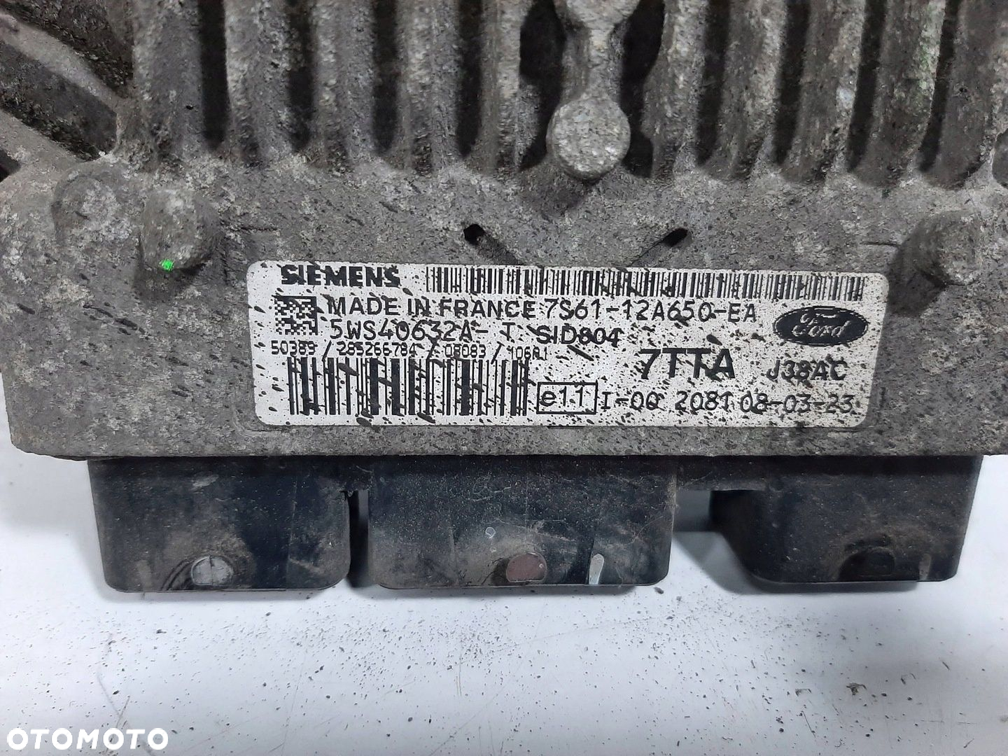 FORD FIESTA MK5MK6 LIFT 1.4TDCI 08R STEROWNIK SILNIKA ZESTAW 7S61-12A650-EA - 3