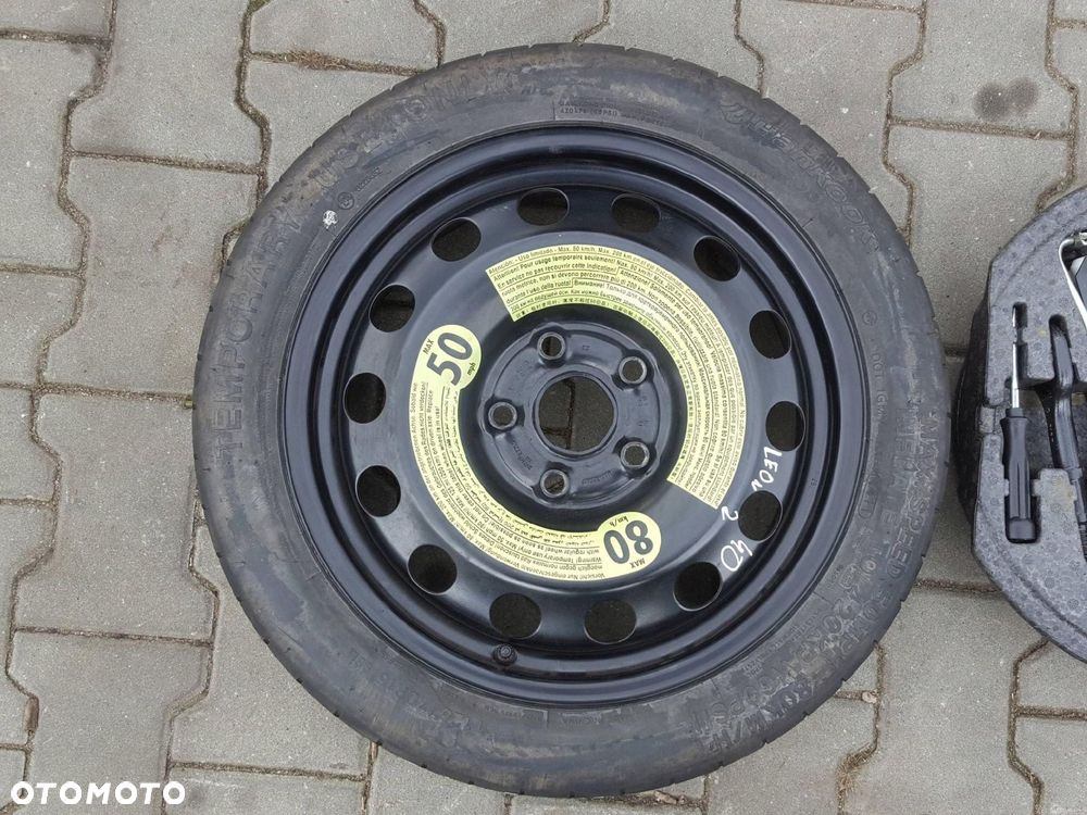 SEAT ALTEA LEON II A3 8P KOŁO DOJAZDOWE 16 5X112 LEWAREK - 3