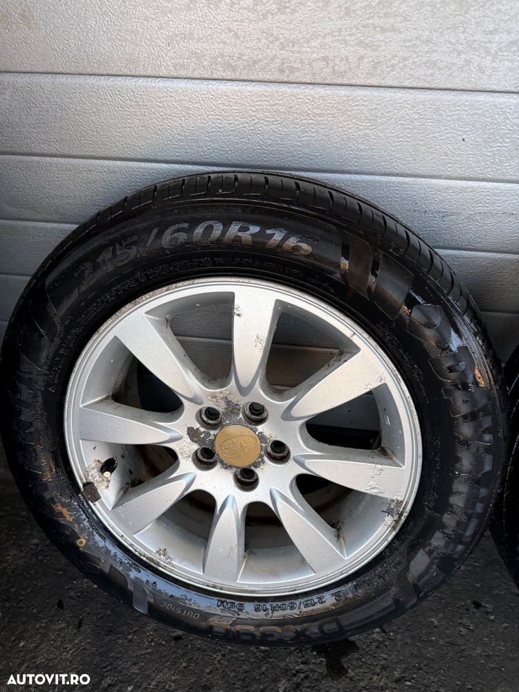 Set 4 Jante Aliaj Originale Subaru 16" - 5x100 - Forester, Legacy, Impreza Anvelope de vară - 12
