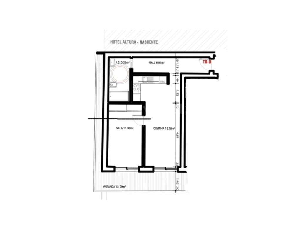 Apartamento T0+1 - Edifício Mares - Fração O - Grande imagem: 2/7