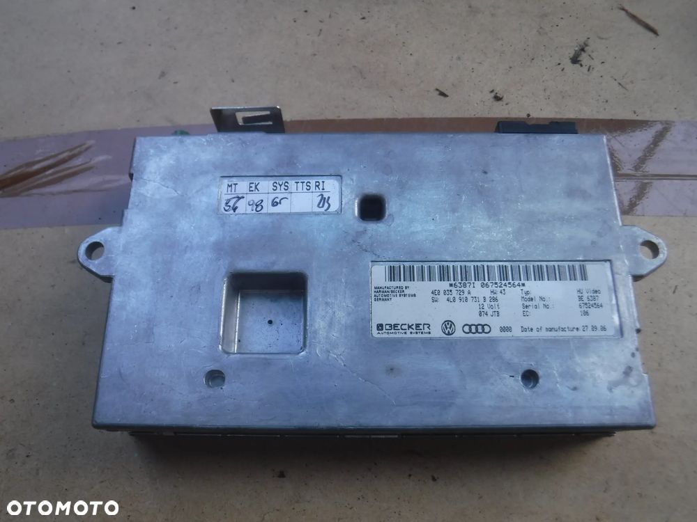 Audi Q7 4L  A8 A6 modul sterownik  imm 4L0910731B 4E0035729A - 1
