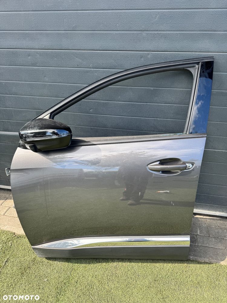 PEUGEOT 3008 5008 II DRZWI LEWY PRZÓD PRZEDNIE KOMPLETNE LUSTERKO EVL DEMONTAŻ - 1