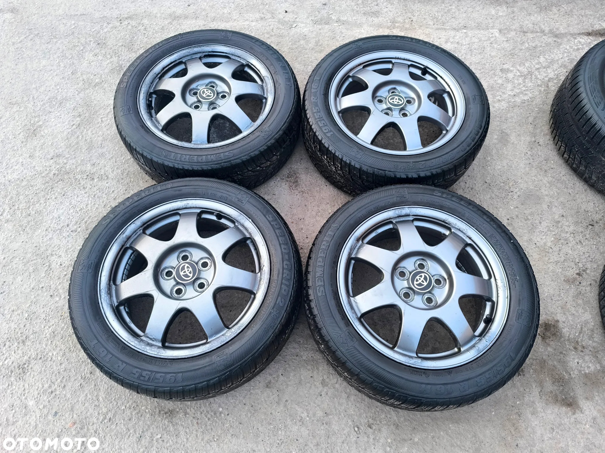 5x100 felgi aluminiowe Alufelgi 16 koła Zimowe Zima Toyota VERSO S AVENSIS I II 2 CARINA E CELICA PRIUS SUBARU TREZIA 4,5mm Legnica ALU-RAD 195/55 - 2