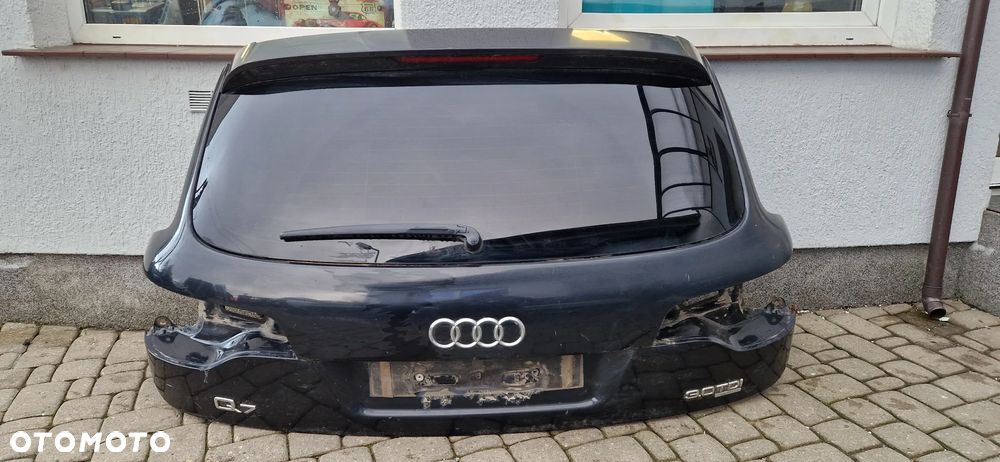 AUDI Q7 2005- KLAPA TYŁ TYLNA BAGAŻNIKA SZYBA CZARNA - 1