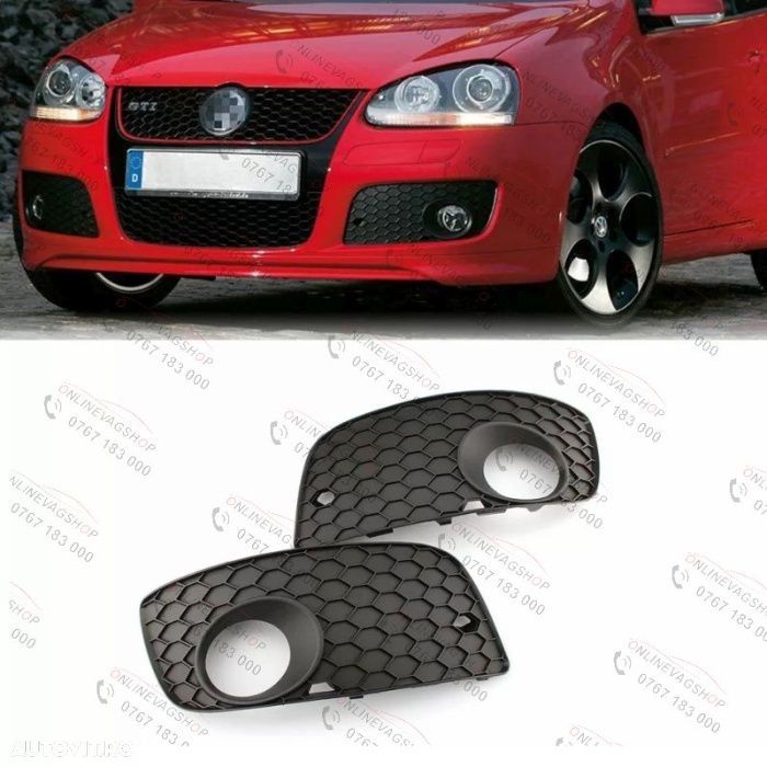 Grile proiectoare ceata Volkswgen Golf 5 GTI tip fagure - 1