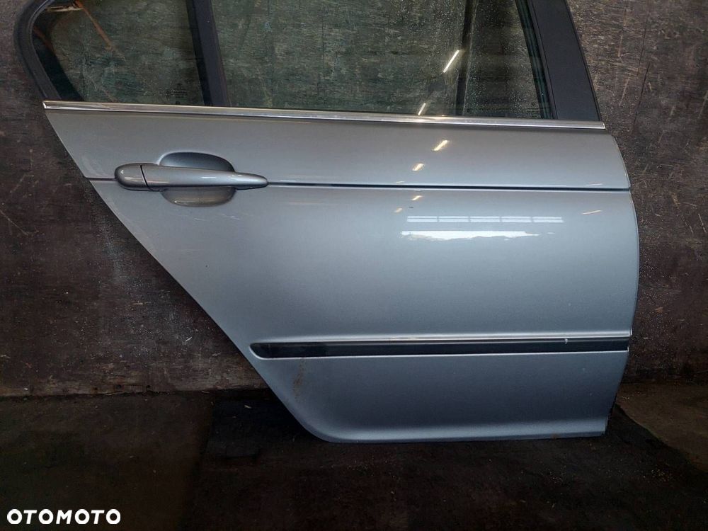 DRZWI KOMPLETNE PRAWY TYŁ BMW E46 LIFT SEDAN A08/7 SILBERGRAU METALLIC - 2
