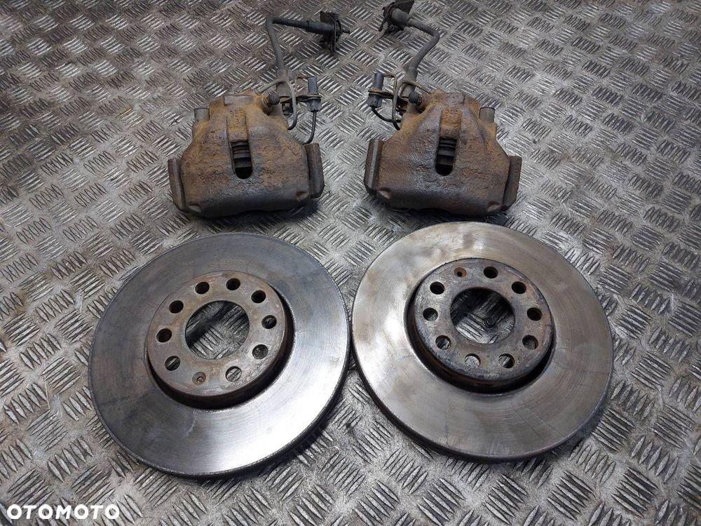 TARCZE HAMULCOWE PRZÓD + KLOCKI + ZACISKI AUDI A6 C5 1.8 T - 1