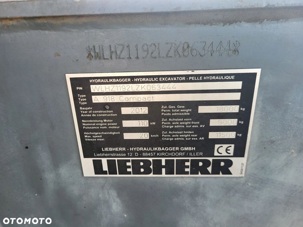 Liebherr A918 Compact / z Niemiec / - 7