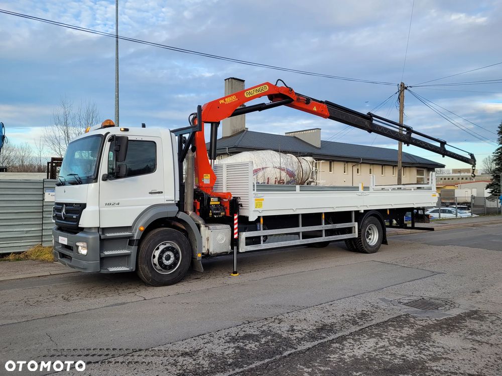 Mercedes-Benz AXOR 1824 HDS PALFINGER 4 WYSUWY 12,20m PK 15500 SKRZYNIA ŁADUNKOWA 8m. - 1