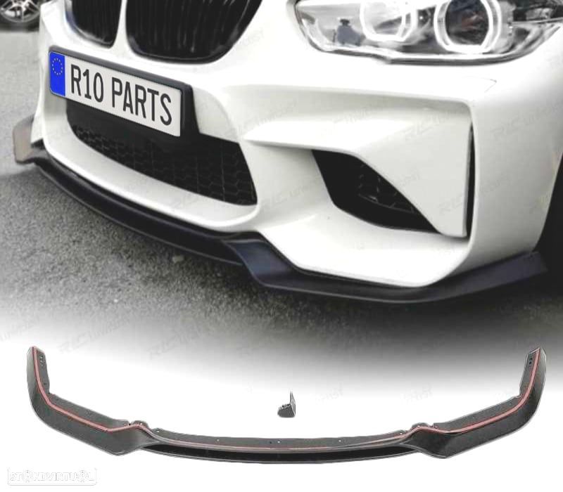 SPOILER LIP FRONTAL BMW F20F21 LCI 15-19 LOOK M2 PRETO - 1