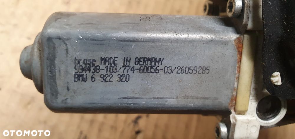 Mechanizm podnośnik szyby prawy tył BMW 5 E60 6922320 7184744S 7184746E - 4