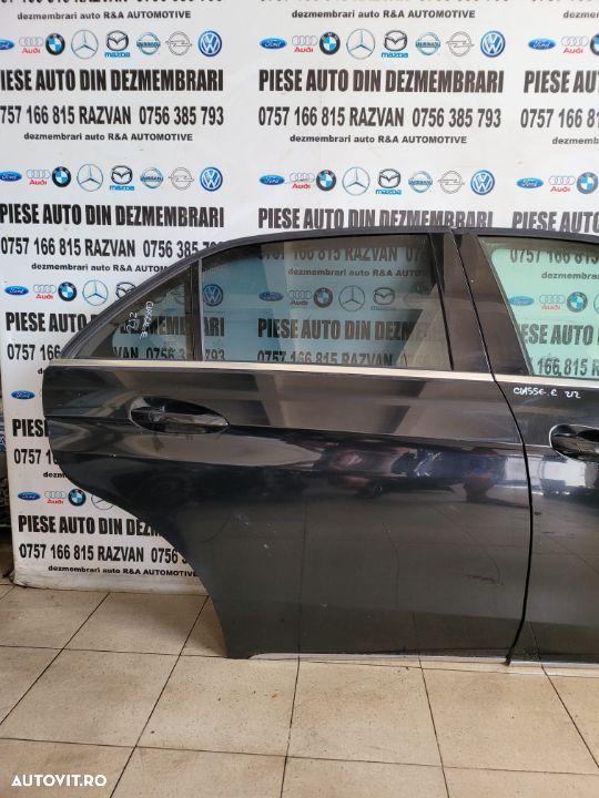 Usa Portiera Dreapta Fata Spate Mercedes E Class W212 Facelift Negre Livram Oriunde - 6