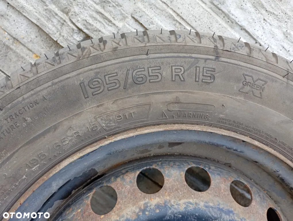Felga Stalowa Opona Michelin 195/65R15 Koło Zapasowe Renault Kangoo II III Citan W415 - 6