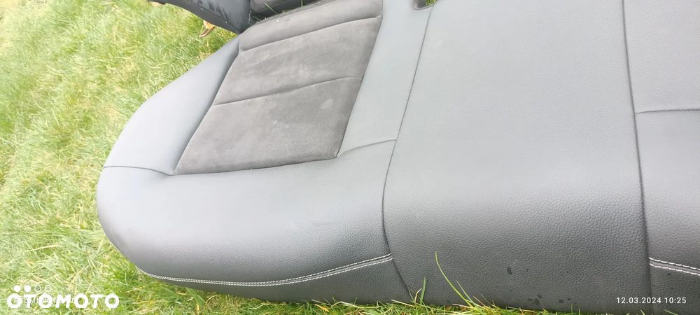 MERCEDES W212 SEDAN KANAPA TYLNA  PÓŁSKÓRA JAK NOWA - 7
