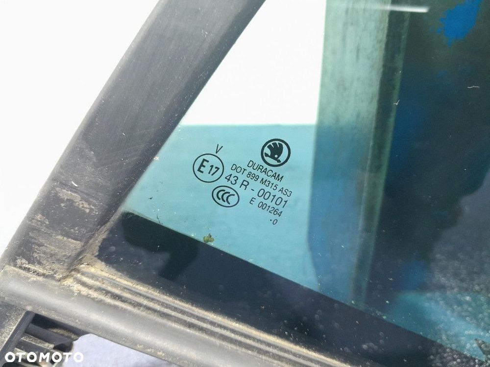 SKODA KODIAQ I LIFT 19- SZYBA DRZWI TYŁ LEWA 565845213 - 2