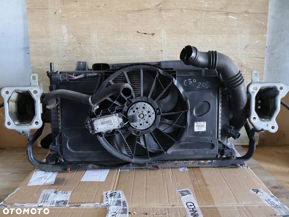 VOLVO V50 C30 S40 II 1.6 2.0 D PAS PRZEDNI BELKA PRZÓD WZMOCNIENIE CZOŁOWE CHŁODNICE KOMPLET KLIMATYZACJI WODY 455-15 - 1