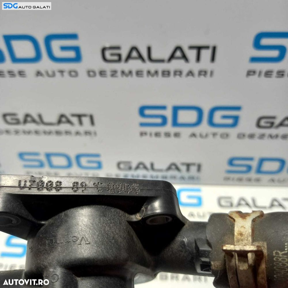 Furtun Conducta Racire Apa Antigel cu Carcasa Corp Termostat Dacia Sandero 2 1.2 2012 - 2016 Cod 8200660882 924009088R [0993] - 4