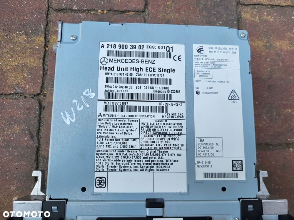 nawigacja radio mercedes cls 218 2189003902 - 2