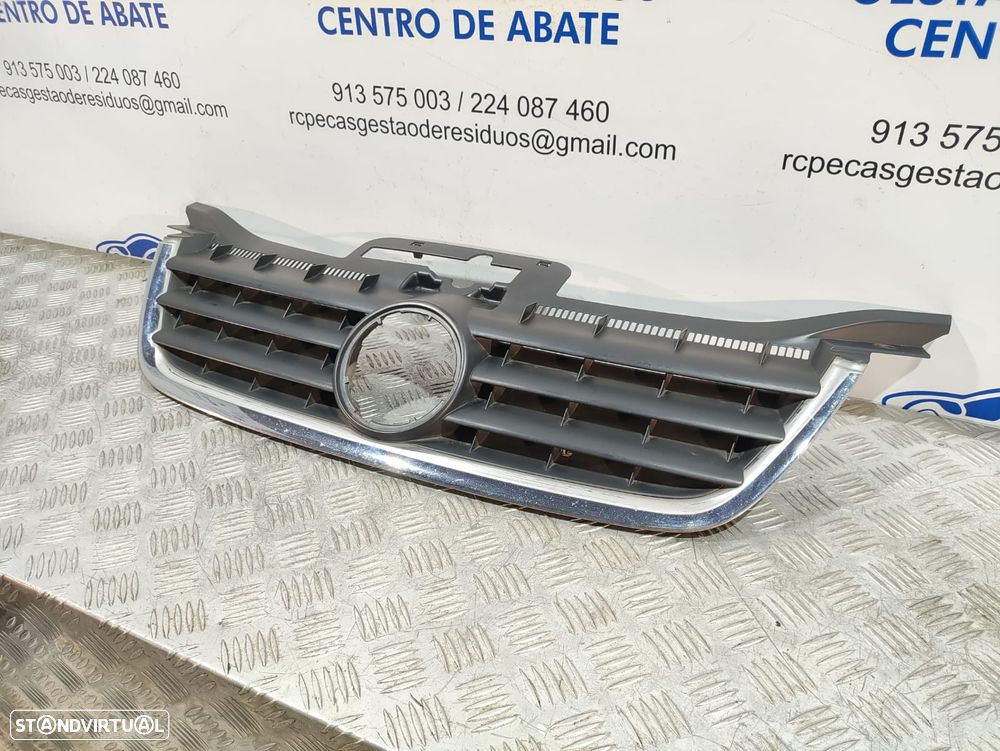 Grelha Central Pará-choques Frente Frontal VW Touran 1T Original - 4