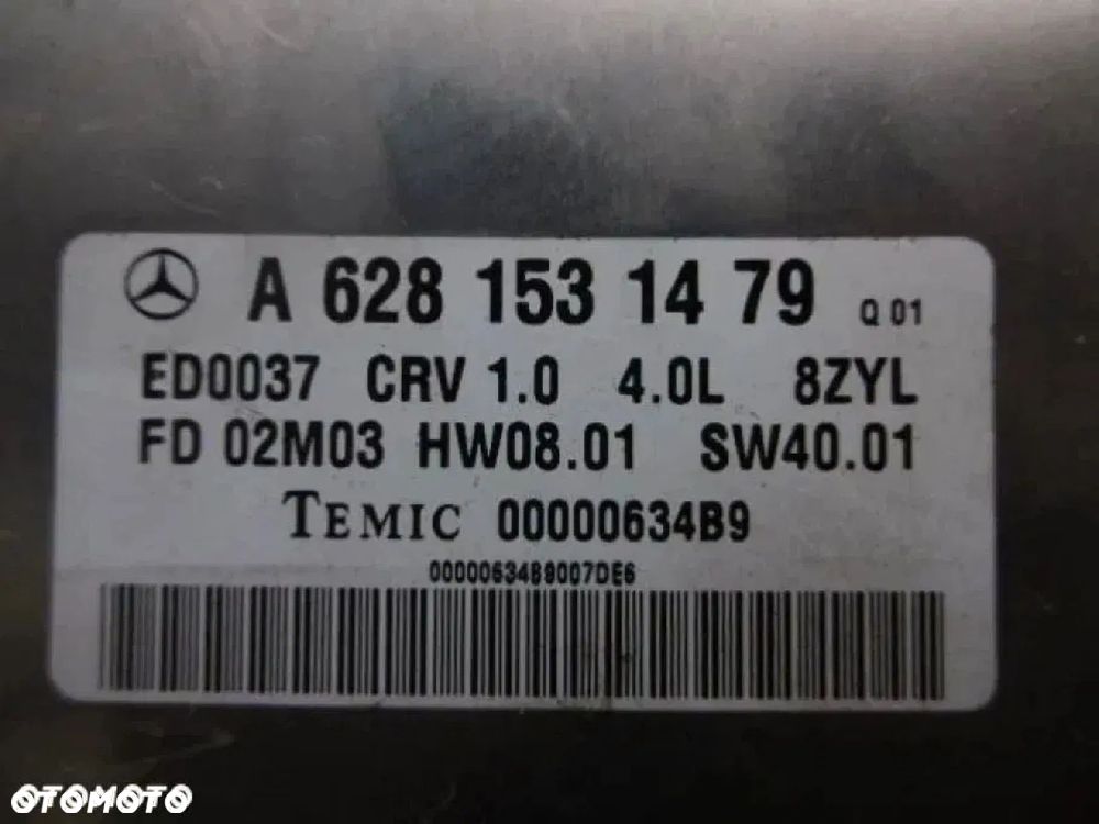 mercedes ml w163 4.0 cdi sterownik komputer a6281531479 - 2