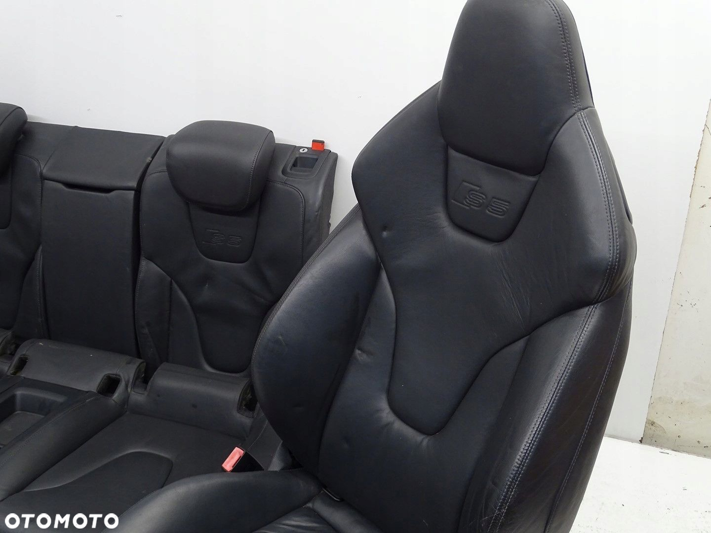 KPL FOTELE KANAPA TAPICERKA SKÓRA AUDI S5 8T 3D COUPE ELEKTRYCZNE GRZANE - 4