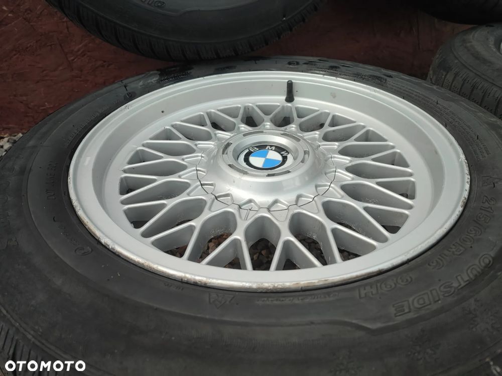 BMW  E39 / E46 / E38 / E36 / E34 / E32 / E60 / ITP. ORYGINALNY KOMPLET FELG STYLING 5 ( 4 SZTUKI + 1 ZAPASÓWKA ) + DEKIELKI W ROZMIARZE 16 CALI 7J ET20 O NR. 36 11 1 092 336 OEM W DOBRYM STANIE + OPONY GRATIS POD PROJEKT / M5 / RARYTAS - 19