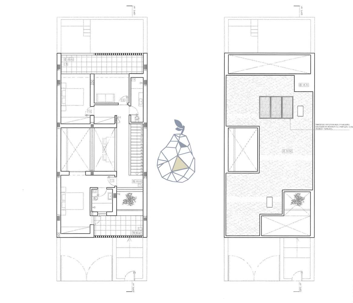 Moradia Contemporânea com 3 quartos e um escritório, em construção - Grande imagem: 4/29