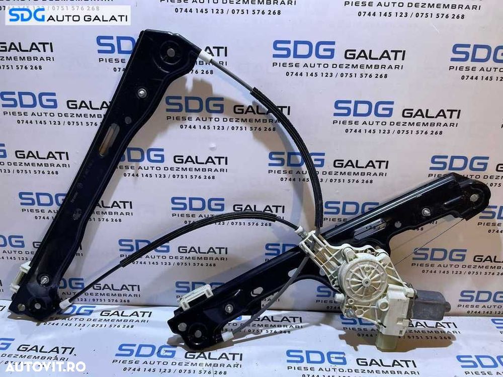 Macara Electrica cu Motoras Usa Portiera Dreapta Fata BMW Seria 1 E87 2004 - 2011 Cod 7138466E 7138466 7067796S 7067796 [LR2499] - 1