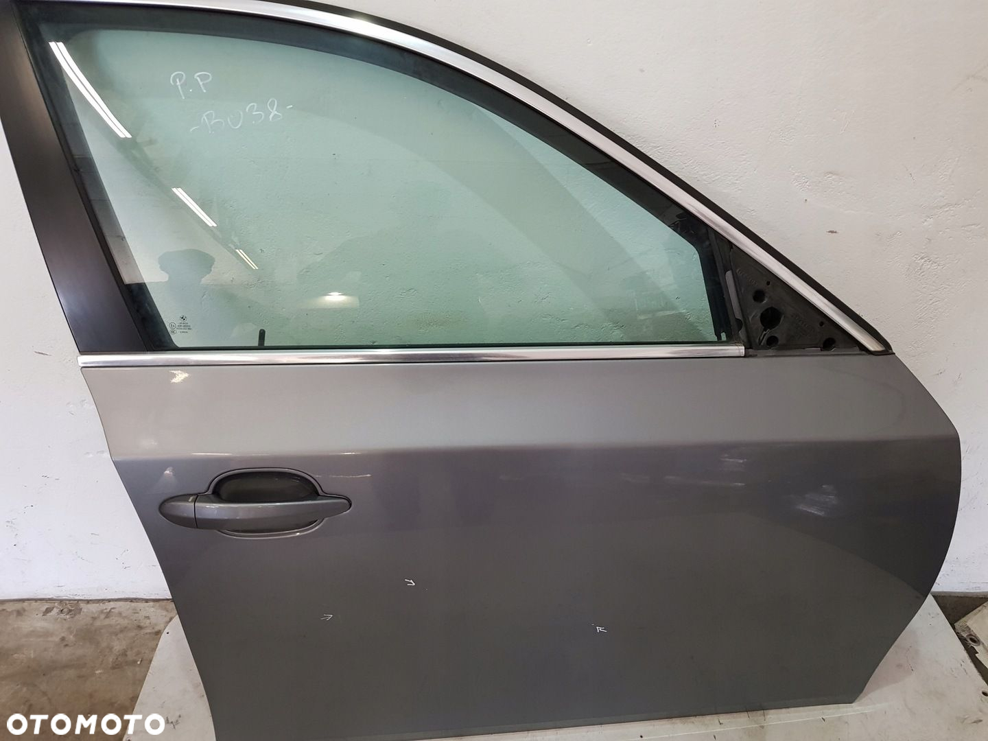 DRZWI PRAWE PRAWY PRZÓD BMW E60 E61 LCI EUR SPACEGRAU METALLIC A52/7 - 3