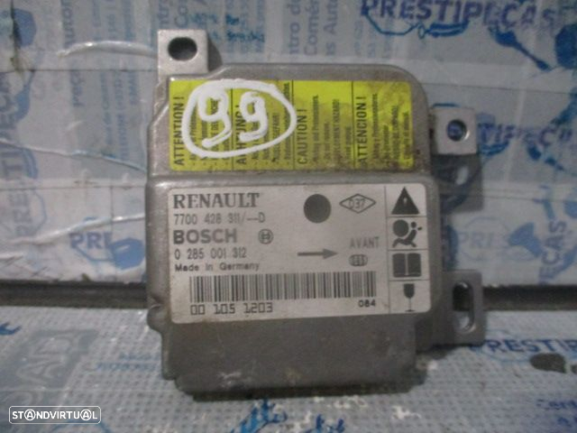 Kit Airbags 7700433028G  0285001312  7700428311D   P155704  542343400B  RENAULT CLIO 2 2000 1.2I 60CV 5P CINZA SEM TABLIER - 12