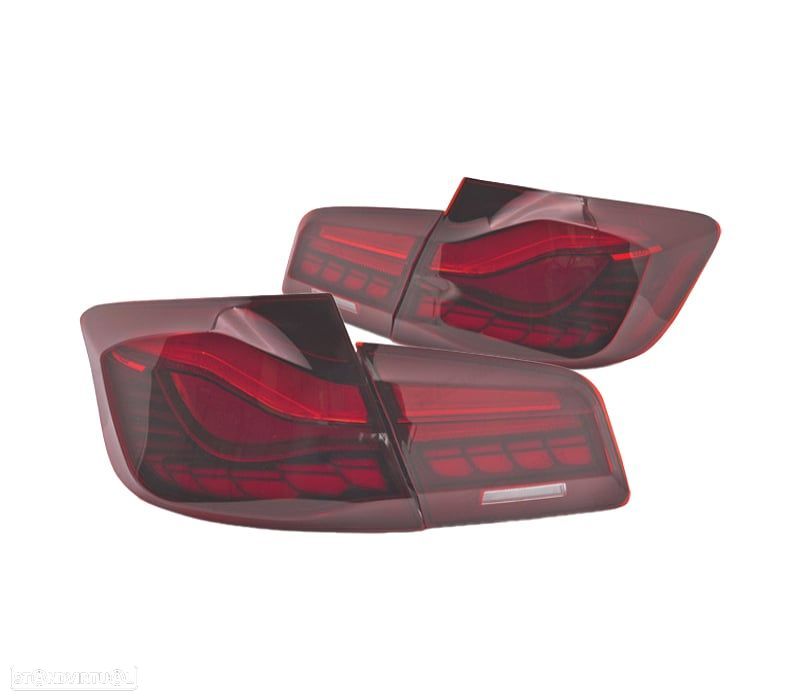 FAROLINS PARA BMW F10 10-16 OLED VERMELHO - 2